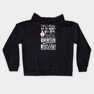 A Winchester Plan of Events Kids Hoodie